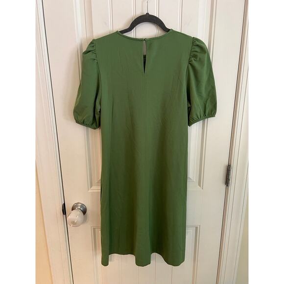 Boden Ponte Green Dress Has Pockets Button Closure Size 6 - Picture 3 of 6